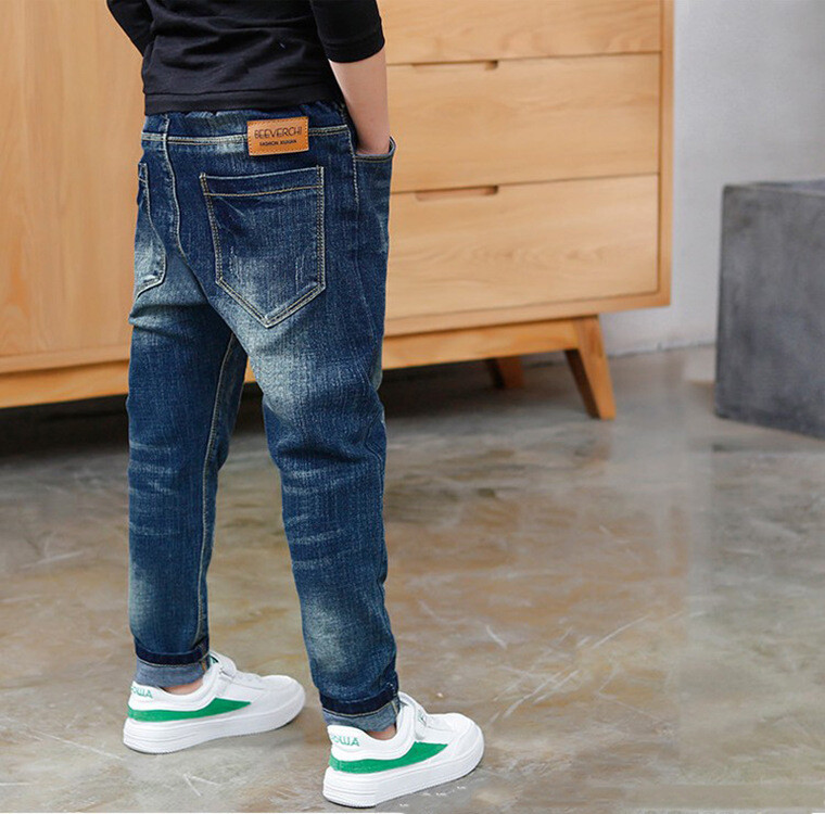 3-14 éves kék gyerek farmernadrág fiúknak gyerek kék farmer nadrág nadrág gyerek ruha 4 5 6 7 8 10 12 14 éves OKD239587