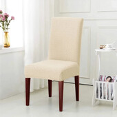 Vastag Jacquard háttámla székhuzatok T-alakú mintás szék ülőgarnitúra Elasztikus étkezőszékvédő irodai étterem univerzális