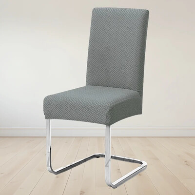 Vastag Jacquard háttámla székhuzatok T-alakú mintás szék ülőgarnitúra Elasztikus étkezőszékvédő irodai étterem univerzális