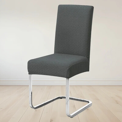 Vastag Jacquard háttámla székhuzatok T-alakú mintás szék ülőgarnitúra Elasztikus étkezőszékvédő irodai étterem univerzális