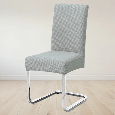 Vastag Jacquard háttámla székhuzatok T-alakú mintás szék ülőgarnitúra Elasztikus étkezőszékvédő irodai étterem univerzális