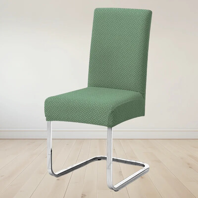 Vastag Jacquard háttámla székhuzatok T-alakú mintás szék ülőgarnitúra Elasztikus étkezőszékvédő irodai étterem univerzális