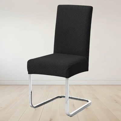 Vastag Jacquard háttámla székhuzatok T-alakú mintás szék ülőgarnitúra Elasztikus étkezőszékvédő irodai étterem univerzális