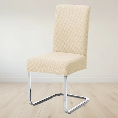 Vastag Jacquard háttámla székhuzatok T-alakú mintás szék ülőgarnitúra Elasztikus étkezőszékvédő irodai étterem univerzális