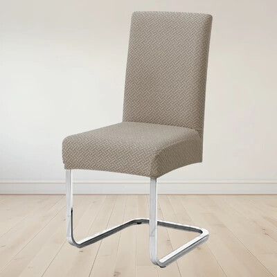 Vastag Jacquard háttámla székhuzatok T-alakú mintás szék ülőgarnitúra Elasztikus étkezőszékvédő irodai étterem univerzális