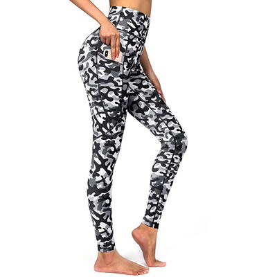 Nyári divat Női leggings Vékony, magas derekú rugalmasságú leggings Leopárdmintás leggins Női sportnadrág Pamut leggings