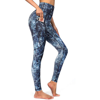 Nyári divat Női leggings Vékony, magas derekú rugalmasságú leggings Leopárdmintás leggins Női sportnadrág Pamut leggings