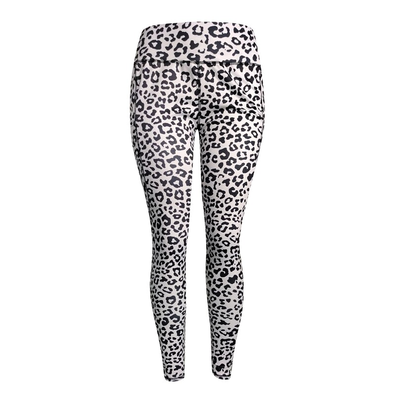 Nyári divat Női leggings Vékony, magas derekú rugalmasságú leggings Leopárdmintás leggins Női sportnadrág Pamut leggings