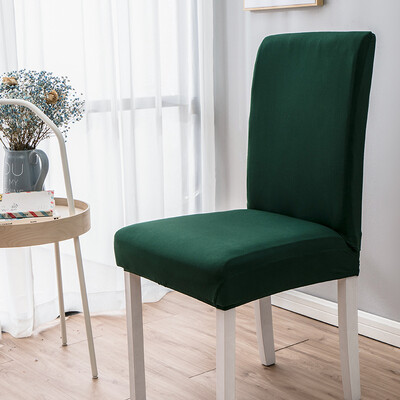 Huse pentru scaune de culoare solidă Four Seasons Huse pentru scaune de masă din material textil neted Protejează mobila Husă elastică înaltă pentru decorarea casei