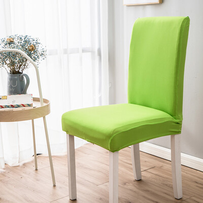 Huse pentru scaune de culoare solidă Four Seasons Huse pentru scaune de masă din material textil neted Protejează mobila Husă elastică înaltă pentru decorarea casei