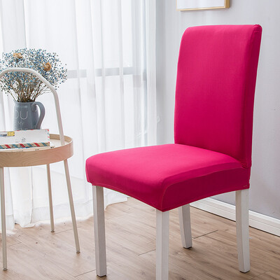 Huse pentru scaune de culoare solidă Four Seasons Huse pentru scaune de masă din material textil neted Protejează mobila Husă elastică înaltă pentru decorarea casei