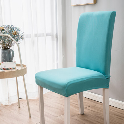Huse pentru scaune de culoare solidă Four Seasons Huse pentru scaune de masă din material textil neted Protejează mobila Husă elastică înaltă pentru decorarea casei