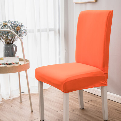 Huse pentru scaune de culoare solidă Four Seasons Huse pentru scaune de masă din material textil neted Protejează mobila Husă elastică înaltă pentru decorarea casei
