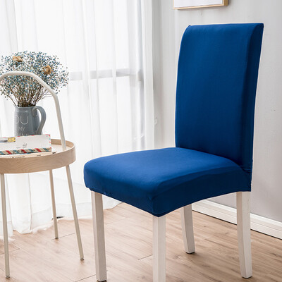 Huse pentru scaune de culoare solidă Four Seasons Huse pentru scaune de masă din material textil neted Protejează mobila Husă elastică înaltă pentru decorarea casei