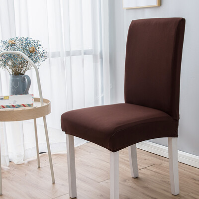 Huse pentru scaune de culoare solidă Four Seasons Huse pentru scaune de masă din material textil neted Protejează mobila Husă elastică înaltă pentru decorarea casei