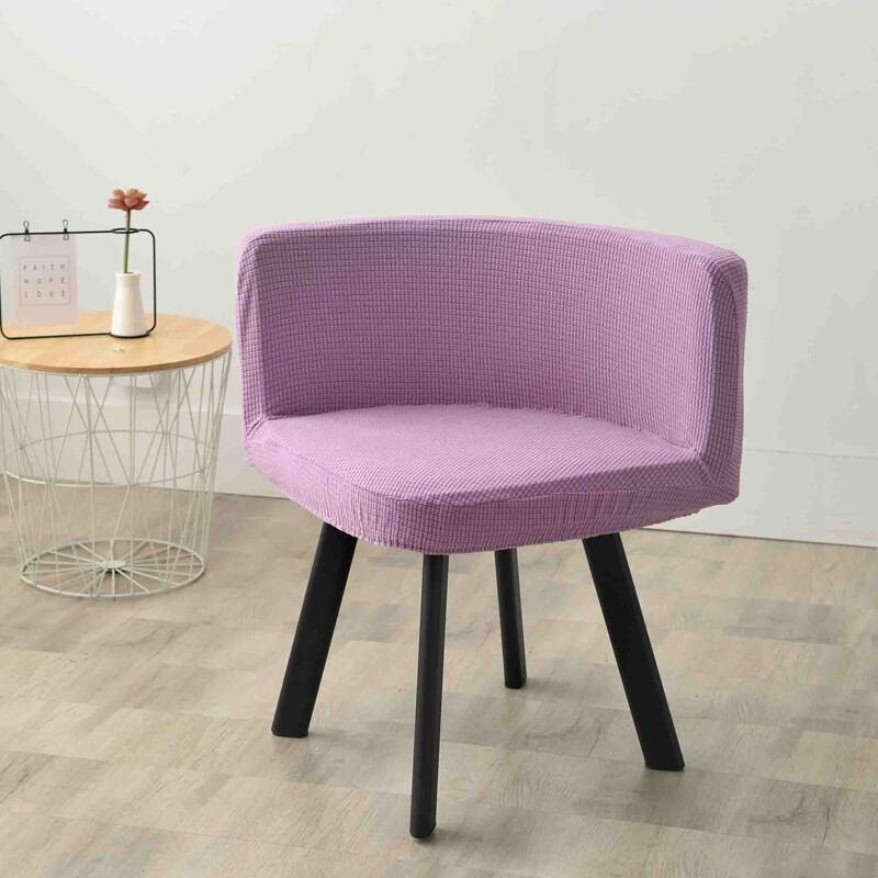Husă pentru scaun pentru scaun în stil nordic, fleece polar, husă pentru scaun triunghiulară elastică, lavabilă, scaun de birou, hotel, acasă, huse pentru scaune de luat masa