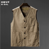 Férfi Alkalmi pamut mellények Légáteresztő hálós mellény Ujjatlan dzsekik Munkamellény Fotós taktikai hálós mellény dzseki 8XL méret