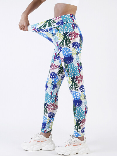 YSDNCHI Leopardo rašto antblauzdžiai Treniruotės Moteriški antblauzdžiai Aukštu juosmeniu Naujos sportinės Push Up Kelnės Fitness