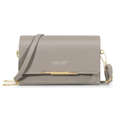 Női pénztárca koreai kézitáska többkártyás nagy kapacitású alkalmi válltáska mobiltelefon csomag divat új stílus