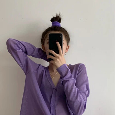 Kardigánok Női ing hosszú ujjú Kardigán nyári női felsők V nyakú vékony kötött napvédő ing Pulóver Blusas Mujer Blusa E600