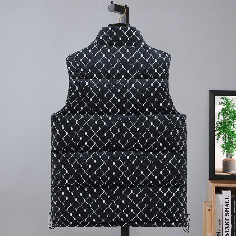 2024 Βαμβακερό γιλέκο Φθινοπωρινό και Χειμώνα Ζεστά Αμάνικα Μπουφάν για Ανδρικά Αντιανεμικό Παλτό Ανδρικά Ρούχα Κορυφαίας ποιότητας πουπουλένιο γιλέκο