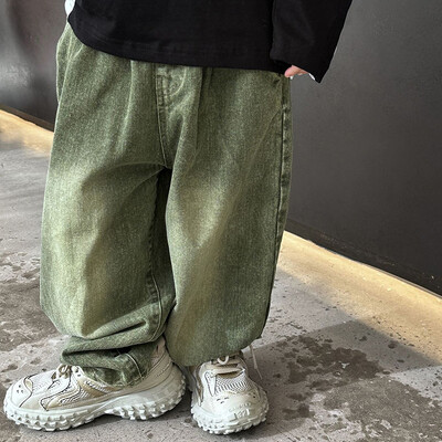 Primavara Toamna Noi Copii Bebeluși Fetițe Băieți Blugi Vintage Moda Copii Pantaloni Casual Denim Blugi Casual Coreeani