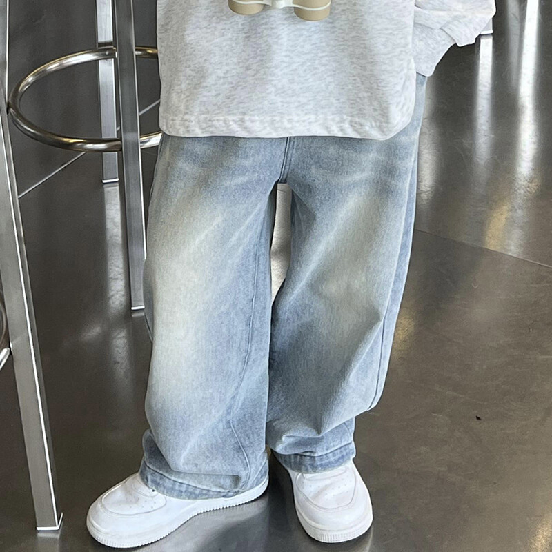 Primavara Toamna Noi Copii Bebeluși Fetițe Băieți Blugi Vintage Moda Copii Pantaloni Casual Denim Blugi Casual Coreeani