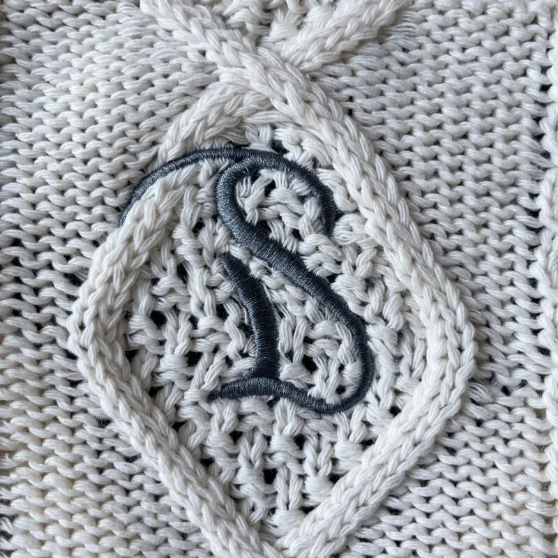 Violeta ziedu jaka sieviešu vintage Wisteria izšūta trikotāžas jaka sieviešu 2024. gada rudens ziemas džemperis Folkloras meiteņu topi