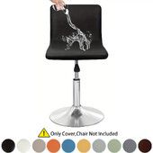 1 vnt. Atsparus vandeniui aliejui ir nešvarumams PU odinis kėdės užvalkalas Nuimamas trumpas nugaros kėdės užvalkalas baro kėdės užvalkalas