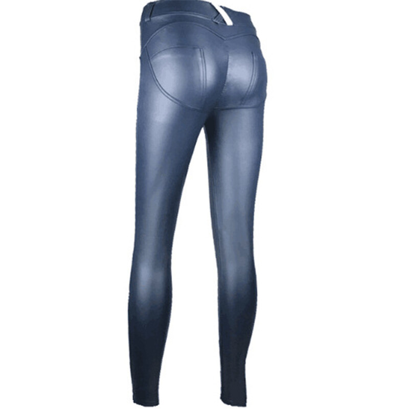 Ādas legingi Push Up Sports Seksīga sieviete Leggins Bezšuvju treniņš sporta zālē Sieviešu apģērbi Korejiešu modes legingi sievietēm