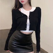 Crop Top Cardigan Top de damă popular cu mâneci Set 2 bucăți Fashion Tank Top ținută Y2k Primăvara Vară recenzii coreene multe haine