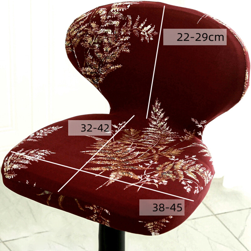 Elastinis baro kėdės užvalkalas Aukštos kėdės kėdės užvalkalas Atlošo sėdynės užvalkalai Dulkėms atsparus nugaros sėdynės restorano viešbučio valgomojo kėdės užvalkalas