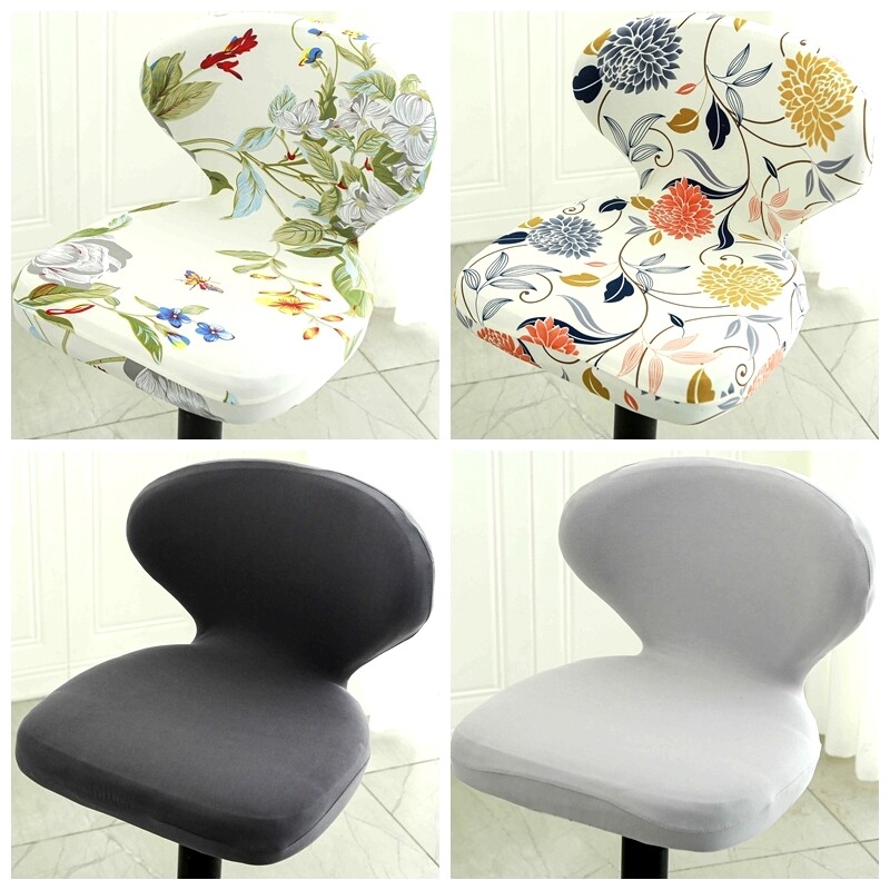 Elastinis baro kėdės užvalkalas Aukštos kėdės kėdės užvalkalas Atlošo sėdynės užvalkalai Dulkėms atsparus nugaros sėdynės restorano viešbučio valgomojo kėdės užvalkalas