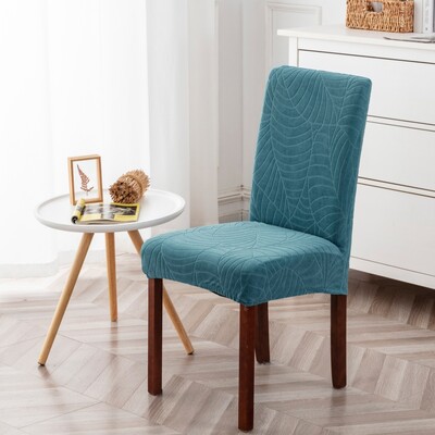 Ūdensnecaurlaidīgs krēsla pārvalks ēdamistabai ar augstu atzveltni ēdamistabas krēsla sēdekļu pārvalki, elastīgi žakarda pārklājumi virtuvei viesnīcā