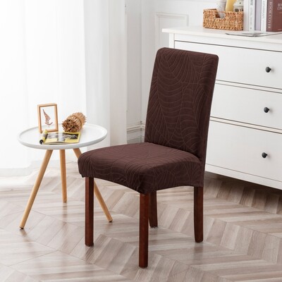 Ūdensnecaurlaidīgs krēsla pārvalks ēdamistabai ar augstu atzveltni ēdamistabas krēsla sēdekļu pārvalki, elastīgi žakarda pārklājumi virtuvei viesnīcā