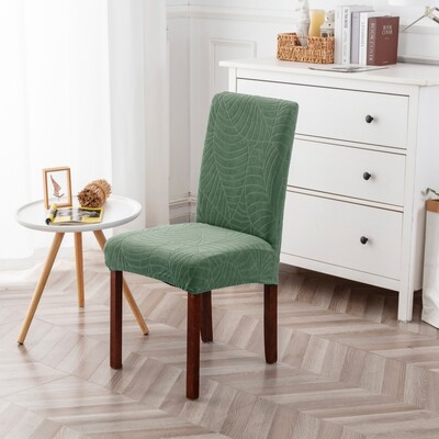 Ūdensnecaurlaidīgs krēsla pārvalks ēdamistabai ar augstu atzveltni ēdamistabas krēsla sēdekļu pārvalki, elastīgi žakarda pārklājumi virtuvei viesnīcā