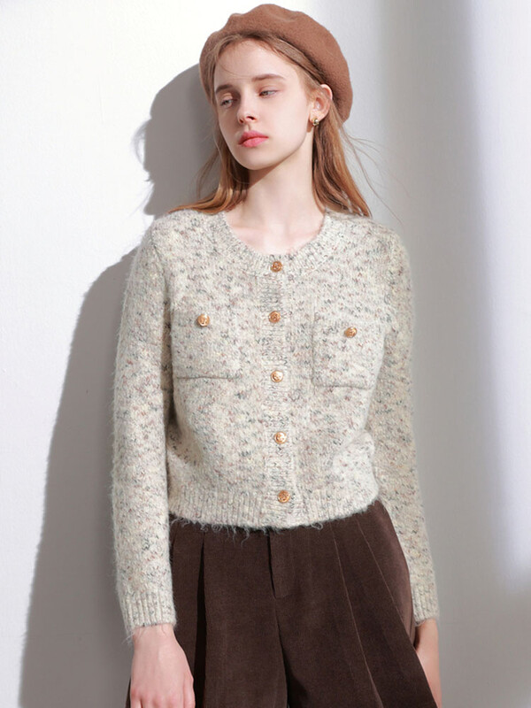 Zoki moteriški saldūs megztiniai, senoviniai, ilgomis rankovėmis, laisvalaikio korėjietiški elegantiški megzti viršutiniai paltai, kritimo ant kaklo dizaino moteriški megztiniai