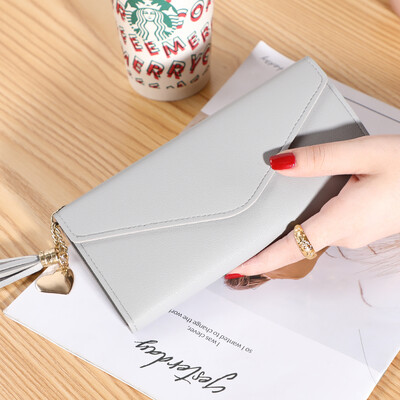 Modes maks Vienkāršs sieviešu garais studentu apliecības turētājs Modes daudzfunkcionāls maks