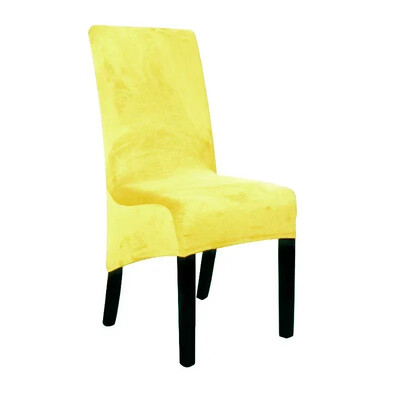 1 bucăți husă pentru scaun cu spate lung, catifea, spandex, husă pentru scaun de sufragerie, husă mare elastică, elastică, pentru husă scaun de banchet de bucătărie