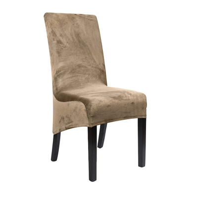 1 bucăți husă pentru scaun cu spate lung, catifea, spandex, husă pentru scaun de sufragerie, husă mare elastică, elastică, pentru husă scaun de banchet de bucătărie