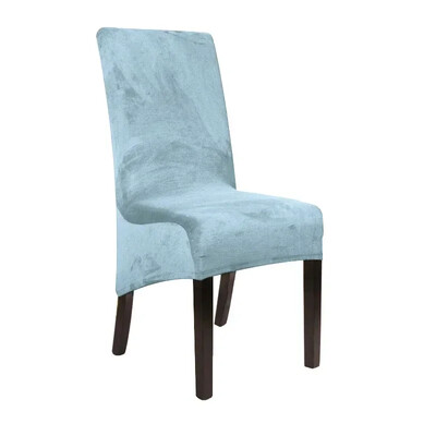 1 bucăți husă pentru scaun cu spate lung, catifea, spandex, husă pentru scaun de sufragerie, husă mare elastică, elastică, pentru husă scaun de banchet de bucătărie
