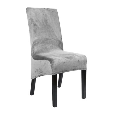 1 bucăți husă pentru scaun cu spate lung, catifea, spandex, husă pentru scaun de sufragerie, husă mare elastică, elastică, pentru husă scaun de banchet de bucătărie