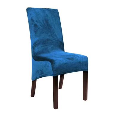 1 bucăți husă pentru scaun cu spate lung, catifea, spandex, husă pentru scaun de sufragerie, husă mare elastică, elastică, pentru husă scaun de banchet de bucătărie