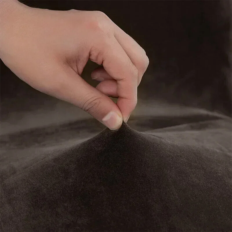 1 bucăți husă pentru scaun cu spate lung, catifea, spandex, husă pentru scaun de sufragerie, husă mare elastică, elastică, pentru husă scaun de banchet de bucătărie