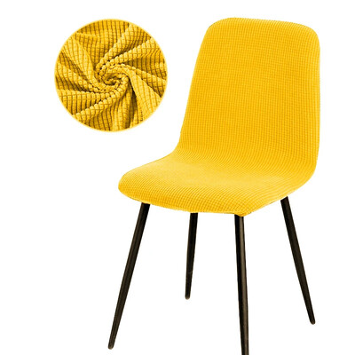 Îngroșați Husă pentru scaune cu spate scurt de culoare solidă Huse pentru scaun Huse pentru scaune pentru bar de hotel Huse pentru scaune din poliester