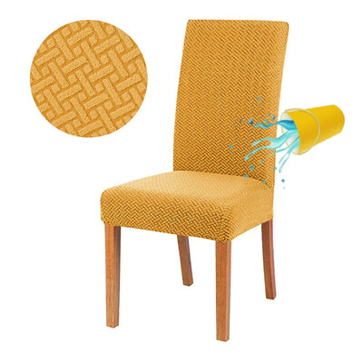 Elasztikus étkezőszékhuzat Vízálló sztreccs vastag jacquard konyhai székhuzat étkezőszékekhez, huzatokhoz