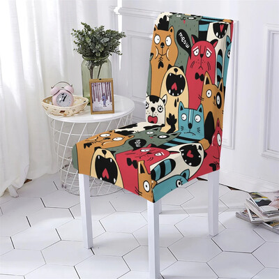Állati stílusú számítógépes székhuzat Kihúzható székhuzat étkező rajzfilm Állatmintás bárszékhuzatok Kezdőlap Stuhlbezug