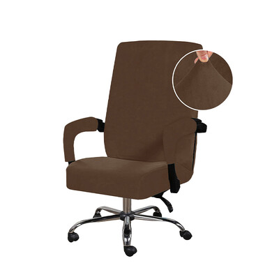 Új bársony irodai számítógépes asztali székhuzatok fotelvédő fekete, kiváló minőségű házi szék, karfa játékos huzatokkal 2024