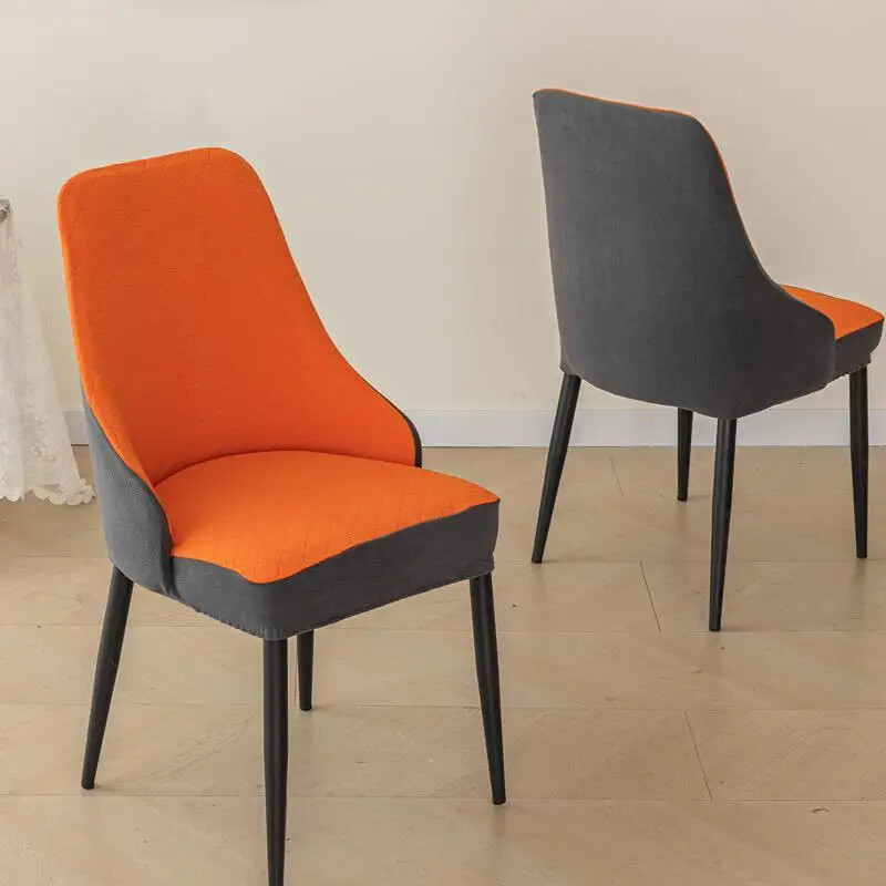 Új típusú hajlított fotelhuzat, rövid támasztékú magas formájú székhuzat étkezőszék huzat székhuzat univerzális típus