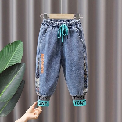 Îmbrăcăminte pentru copii Băieți Blugi Primăvară și toamnă Pantaloni noi de toamnă pentru copii Pantaloni casual pentru copii